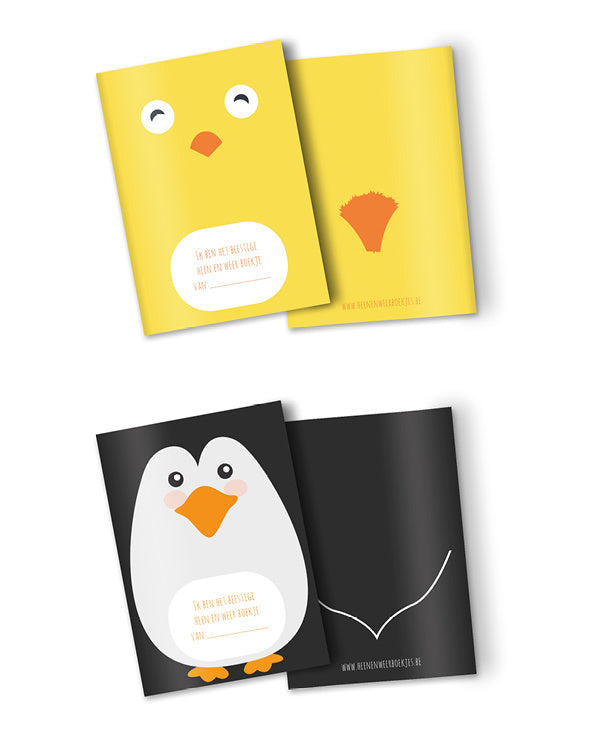 Heen-en-weerboekjes set van 10 stuks