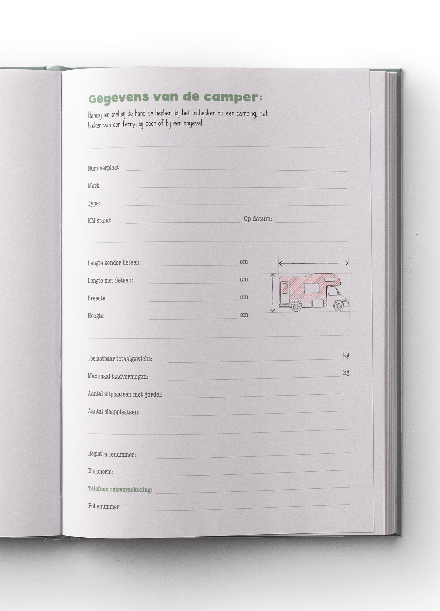 Het leukste camper logboek